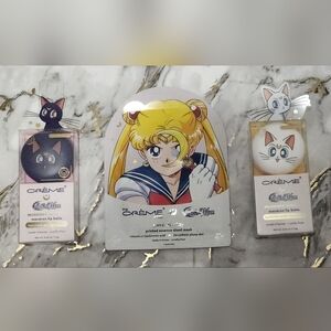 🌷Sailor Moon The Crème Face Mask and two Lip Balms Set